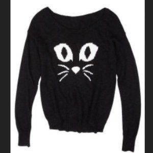 Halloween Vintage Delia's Cat Eyes Sweater